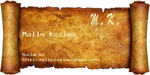Malle Kozima névjegykártya